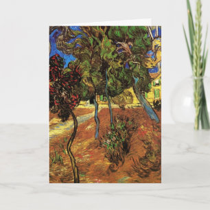 Carte Van Gogh Trees in the Garden, Hôpital Saint Paul