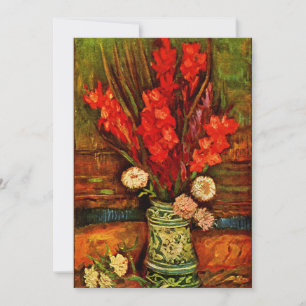 Carte Van Gogh - Vase avec Red Gladiolas