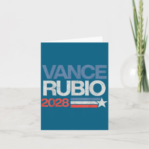 Carte Vance Rubio 2028 Président Jd Vance Marco Rubio Ét