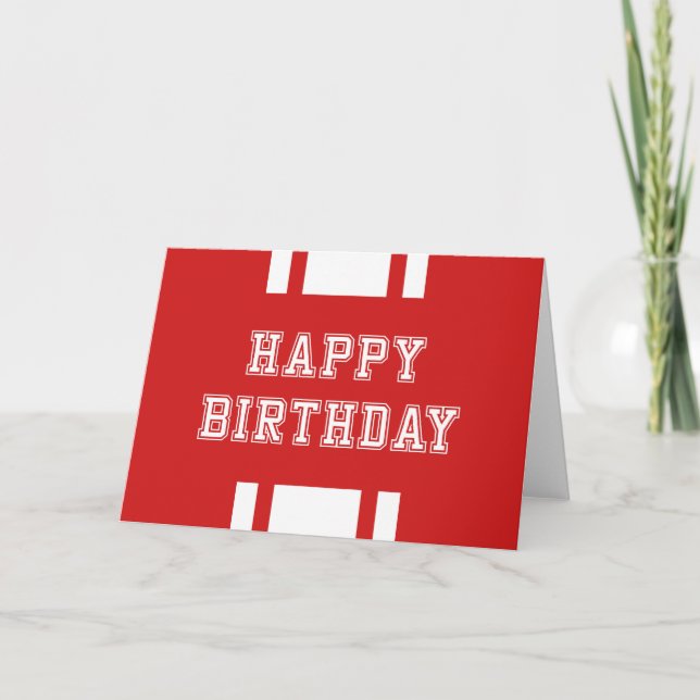 Carte Variété de couleur modifiable Joyeux anniversaire (Devant)
