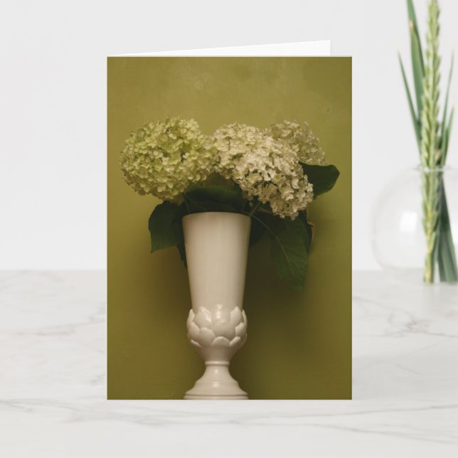Carte vase à hortensia (Devant)