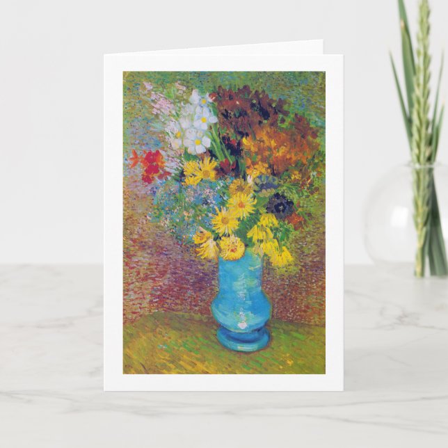 Carte Vase avec marguerites et anémones, Van Gogh (Devant)