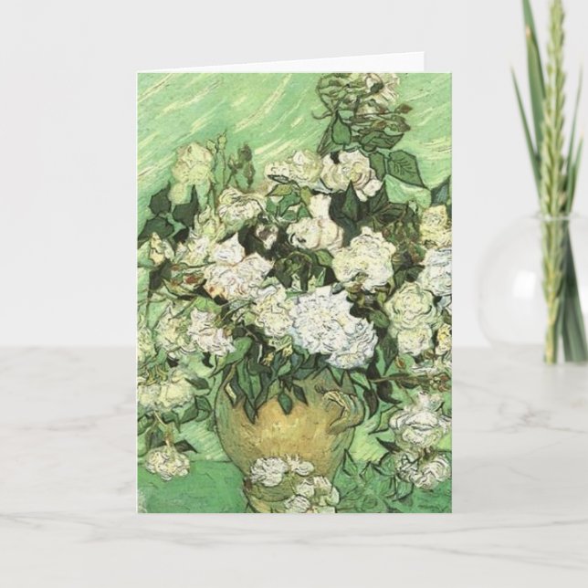Carte Vase avec Roses - Van Gogh (Devant)