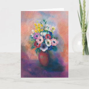 Carte Vase D’anémones   Odilon Redon