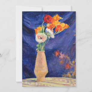 Carte Vase d'Anémones   Henri Lebasque