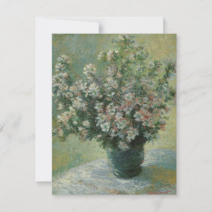 Carte Vase de fleurs par Claude Monet
