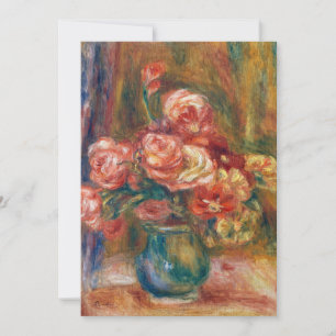 Carte Vase de Rose   Renoir