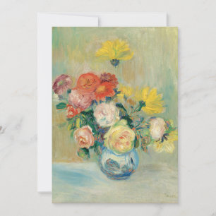 Carte Vase des Roses et Dahlias   Renoir