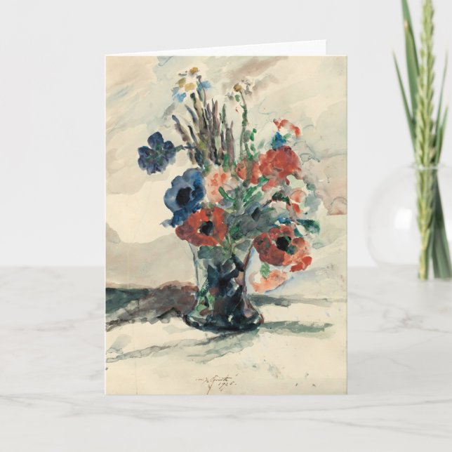 Carte Vase mit Blumen | Lovis Corinth (Devant)