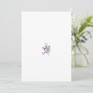 Carte Vecteur de tatouage fée papillon - Art Floral Vint