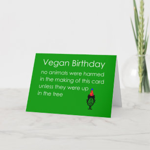 Carte Vegan Anniversaire Un Poème D'Anniversaire Drôle