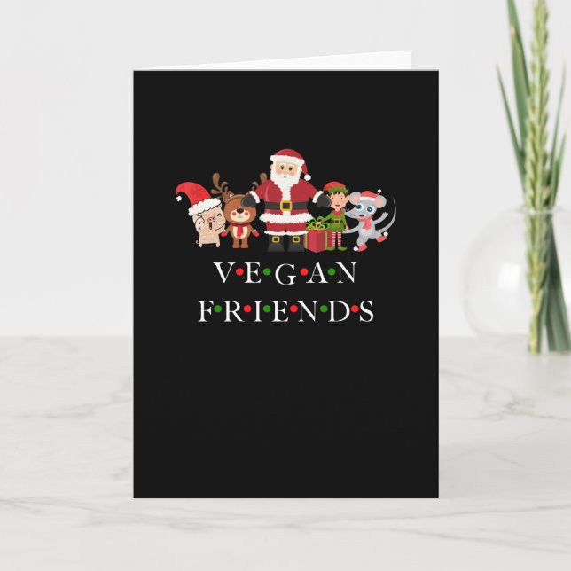 Carte Vegan Friends - Édition de Noël (Devant)