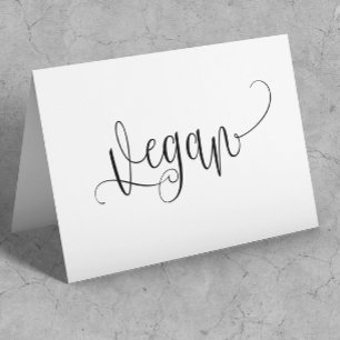Carte Vegan Table Tente