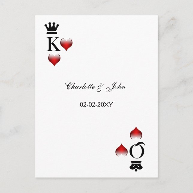 Carte Vegas Wedding rsvp (Devant)