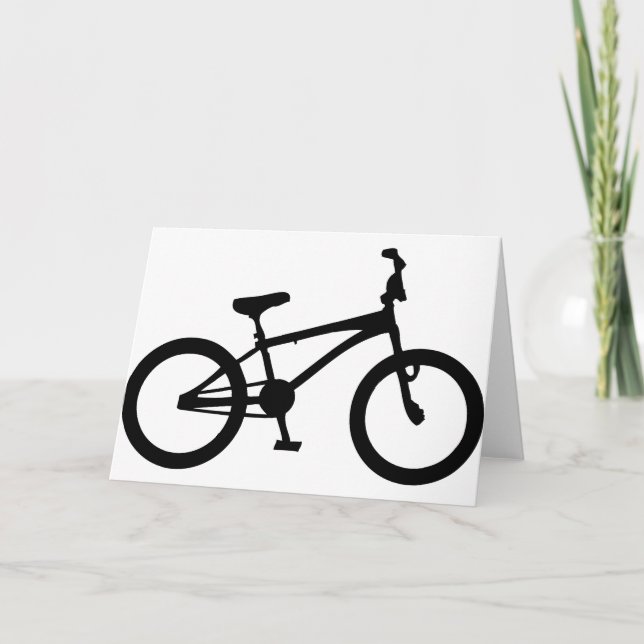 Carte vélo bmx noir (Devant)