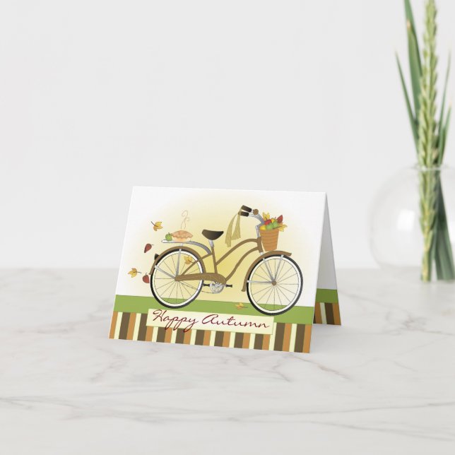 Carte Vélo de livraison de tarte (Devant)
