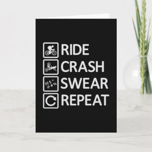 Carte Vélo de montagne Répétez l'idée cadeau de Downhill