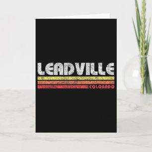 Carte Vélo de montagne rétro Leadville Colorado Vintage 