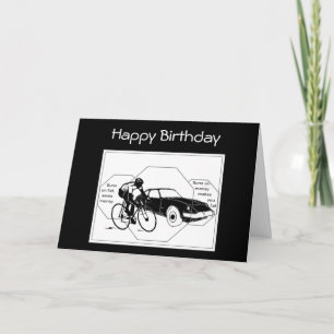 Carte Vélo, Vélo, Cycle, Sport Vélo Personnalisé Anniver