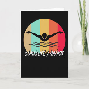 Carte Venant comme un requin - nageur rapide