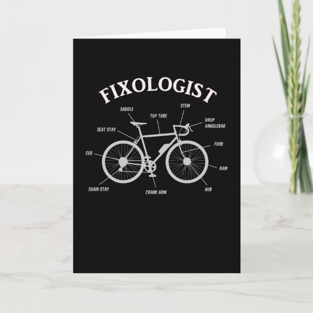 Carte Vendeur de vélos Technicien de vélo drôle Cadeau (Devant)