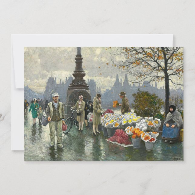 Carte Vendeurs de fleurs | Paul Fischer (Devant)