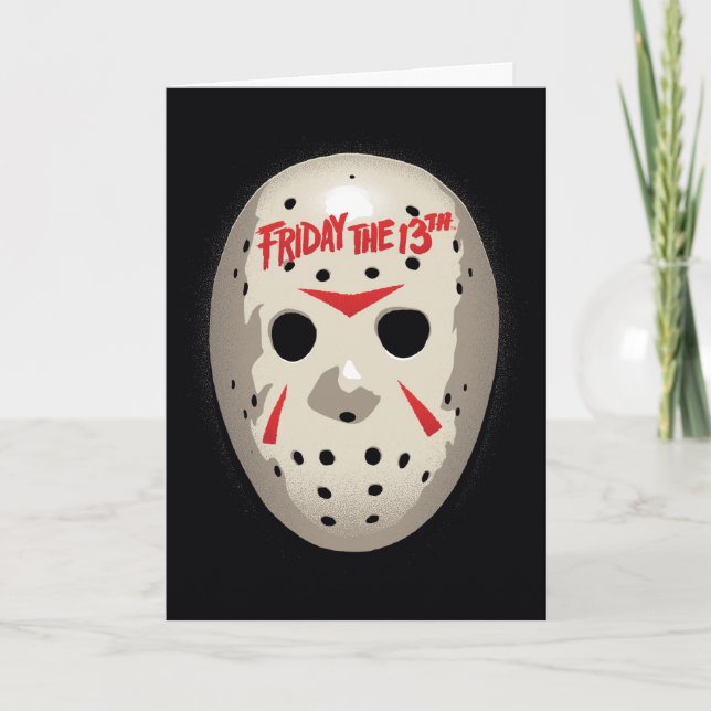 Carte Vendredi 13 | Graphique de masque de hockey (Devant)