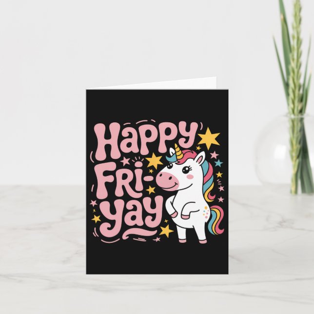 Carte Vendredi Prof Yay Vendredi Week-end Heureux Ven-y (Devant)