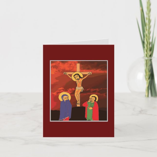 Carte Vendredi saint éthiopien ስ ቅ ለ ት (Devant)