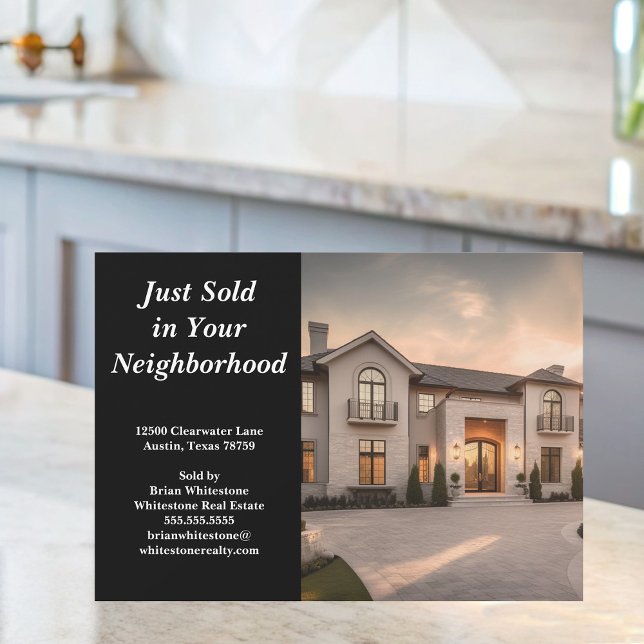 Carte Vendu Immobilier Marketing Personnalisé Accueil Ph (Créateur téléchargé)