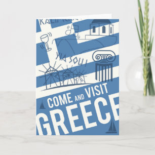 Carte Venez visiter la Grèce