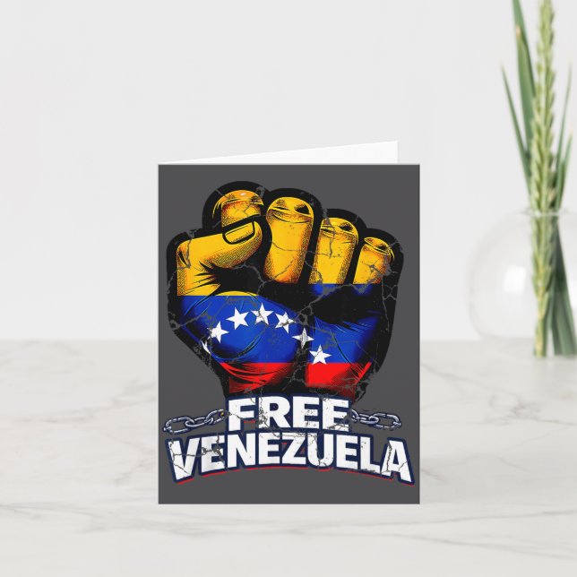 Carte Venezuela Flag Venezuela Libre 2026  (Devant)