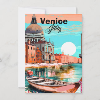 Carte Venice Travel Postcard Art, Venice Postcard, Venic
