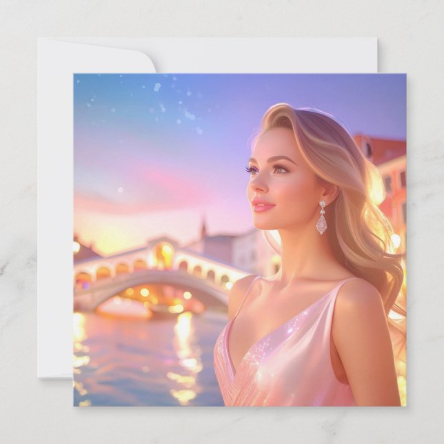 CARTE VENISE - AMOUR D'ITALIE - (Devant)