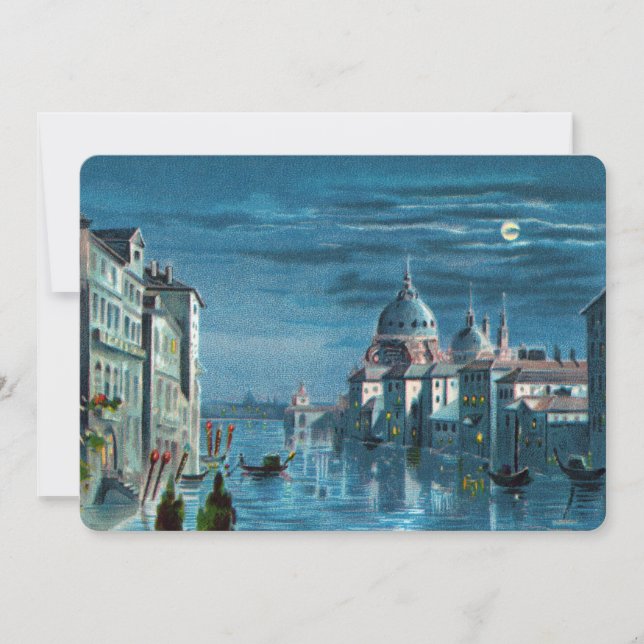 Carte Venise au clair de lune (Devant)