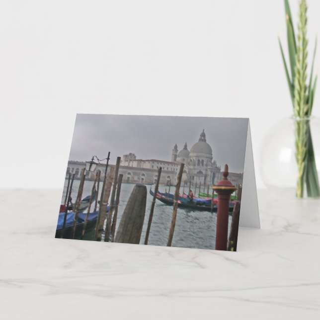 Carte Venise - gondoles (Devant)