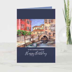 Carte Venise - Stylo & Laver Aquarelle