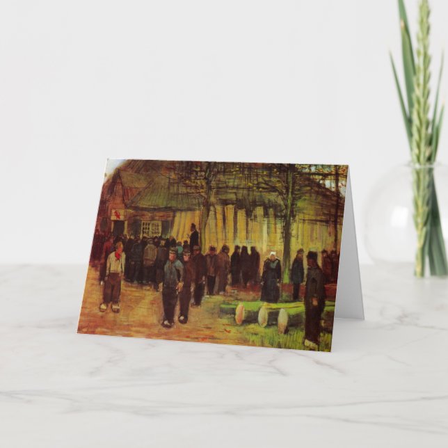 Carte Vente de bois d'oeuvre par Vincent van Gogh (Devant)