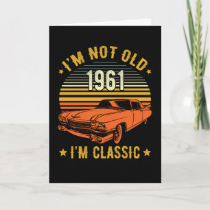 Carte Ventilateur Voiture vintage Classique Anniversaire