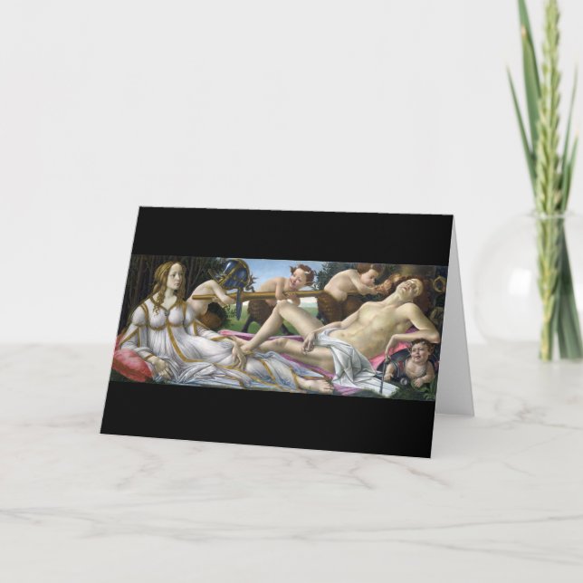 Carte Vénus et Mars, Sandro Botticelli (Devant)