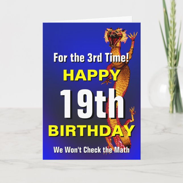 Carte Vérifiez l'anniversaire de maths (Devant)