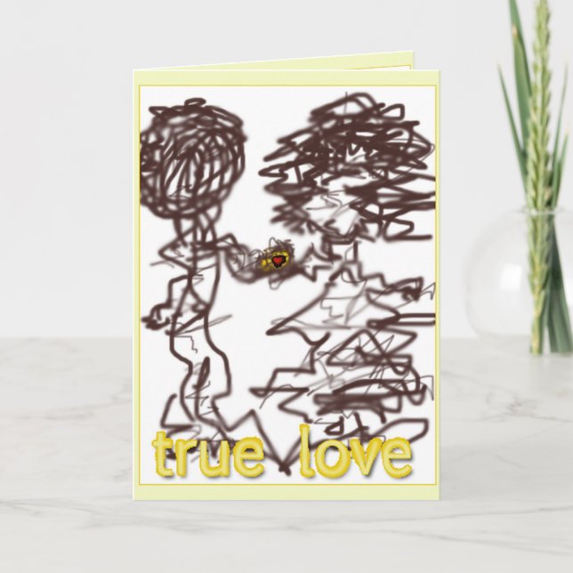 Carte Véritable salutation d'amour (Devant)