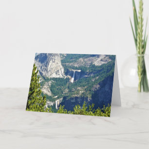 Carte Vernal & Nevada Falls from Glacier Point, CA