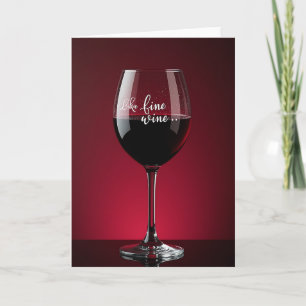 Carte Verre à Vin Vieilli