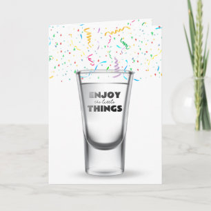 Carte Verre Balayé Anniversaire À Confetti