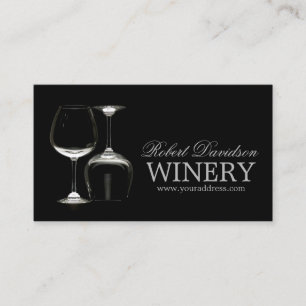 Carte Verre Noir Fabricant de vin Sommelier