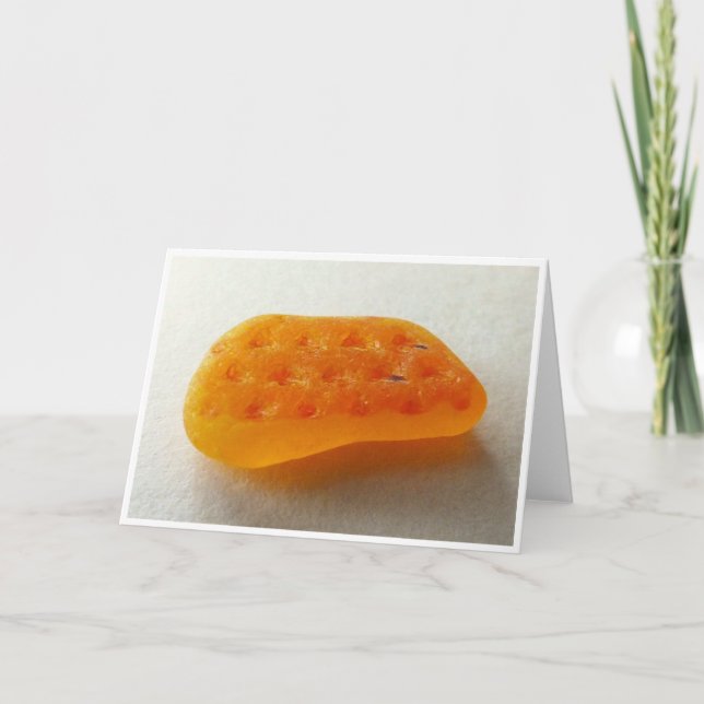 Carte Verre orange rare avec texture (Devant)
