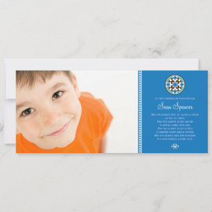 Carte Verre tendu Garde photo de la sainte première comm