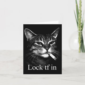 Carte Verrouillage de chat Tf drôle
