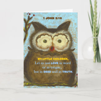 Carte Vers de bible : 1 3h18 PedagogyGreetings de John